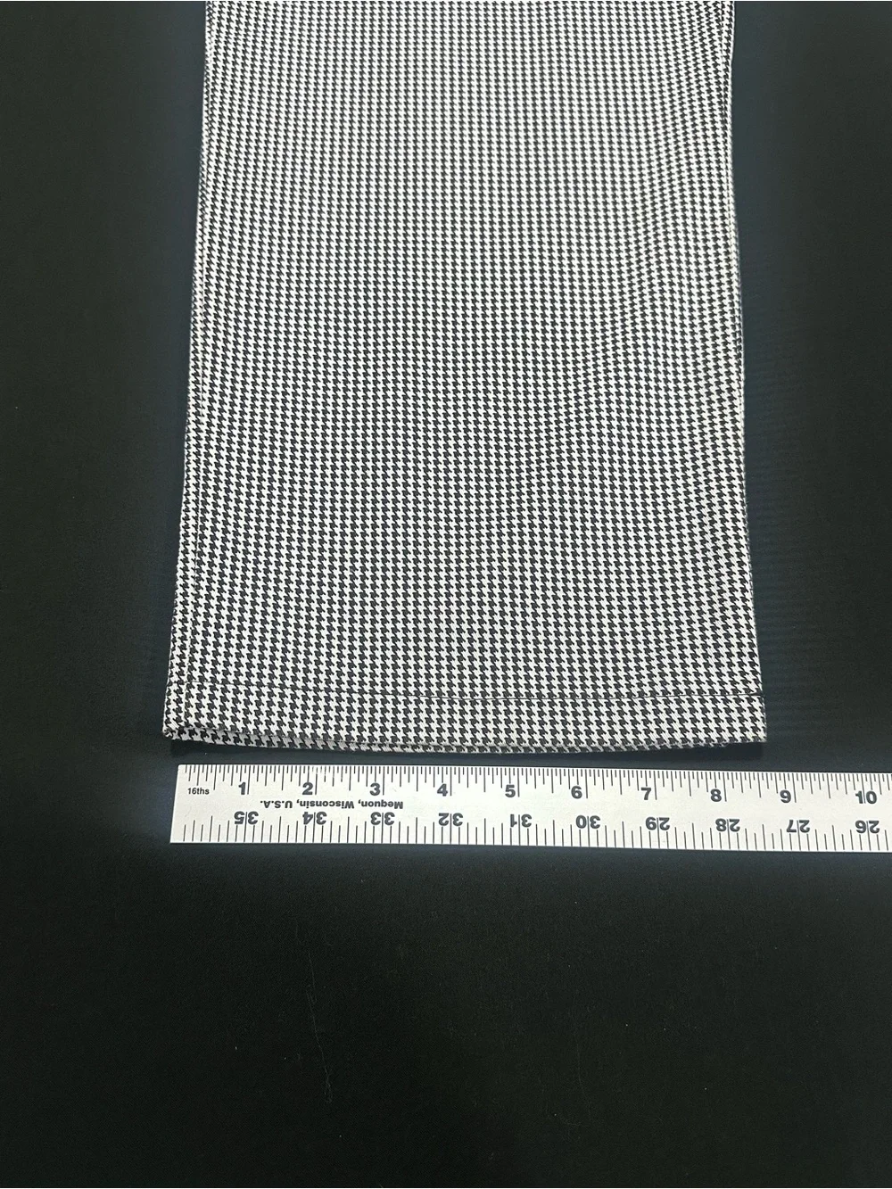 Winco Signature Chef Houndstooth Chef Pants Medium Elastic Waist Workwear